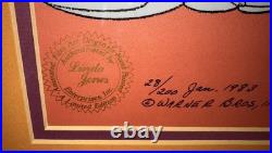 Warner Bros Cel Wile e Coyote Chuck Jones Signed Hot Pursuit Rare Animation Art