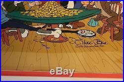 Warner Bros Cell Chuck Jones Next To The Last Chance Saloon LE 706/750 Signed