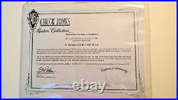 Warner Bros. Chuck Jones Cel Signed Road Runner Coyote Turnabout Is Fair Play