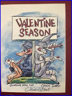 Warner Bros Chuck Jones Signed Art Valentine Season Limited Edition