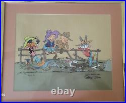 Warner Bros Chuck Jones Signed Limited Edition Cel 9/100 The Good Bad Hungry