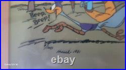 Warner Bros Chuck Jones Signed Limited Edition Cel 9/100 The Good Bad Hungry