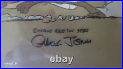 Warner Bros Chuck Jones Signed Limited Edition Cel 9/100 The Good Bad Hungry