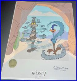 Warner Bros Chuck Jones Signed Road Runner Cel Turnabout Is Fair Play AP Proof