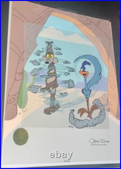 Warner Bros Chuck Jones Signed Road Runner Cel Turnabout Is Fair Play AP Proof