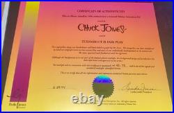 Warner Bros Chuck Jones Signed Road Runner Cel Turnabout Is Fair Play AP Proof