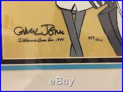 Warner Bros Chuck Jones signed LE Cel Rabbit of Seville II Bugs Bunny 497/500