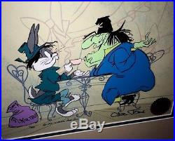 Warner Bros Chuck Jones signed cel Bugs Bunny Witch Hazel II rare number 1 cell