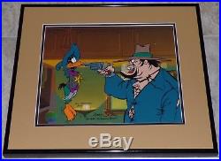 Warner Bros Daffy Duck Nasta Conasta 1995 Framed Le Cel Signed Chuck Jones
