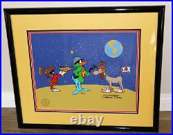 Warner Bros Limited Edition Cel, Duck Dodgers Trio Signed by Chuck Jones #47/750