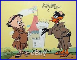 Warner Bros Limited Edition Cel Shake Hands with Friar Duck Signed Chuck Jones