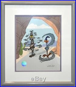 Warner Bros Limited Edition Cel Turn About Is Signed by Chuck Jones Roadrunner
