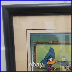 Warner Bros Looney Tunes Chuck Jones Signed Cel Nasty Canasta Daffy Duck withCOA Warner Bros Looney Tunes Chuck Jones Signed Cel Nasty Canasta Daffy Duck withCOA