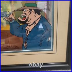 Warner Bros Looney Tunes Chuck Jones Signed Cel Nasty Canasta Daffy Duck withCOA