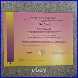 Warner Bros Looney Tunes Chuck Jones Signed Cel Nasty Canasta Daffy Duck withCOA