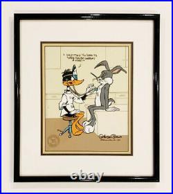 Warner Bros Ltd. Edition Cel Dr Daffy signed Chuck Jones Bugs Bunny Daffy Duck