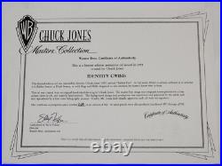 Warner Bros Masters Collection Identity Cwisis Cel 269 / 500 Chuck Jones Signed