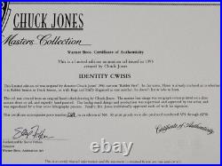 Warner Bros Masters Collection Identity Cwisis Cel 269 / 500 Chuck Jones Signed