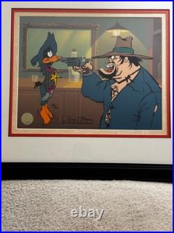 Warner Bros Nasty Canasta Chuck Jones signed Daffy Duck LE Cel NIB COA 425/500