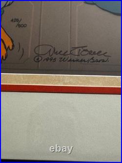 Warner Bros Nasty Canasta Chuck Jones signed Daffy Duck LE Cel NIB COA 425/500