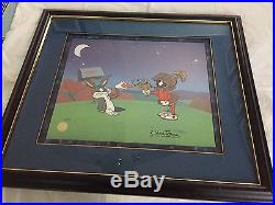 Warner Bros Peace And Carrots Animated Cel Signed by Chuck Jones