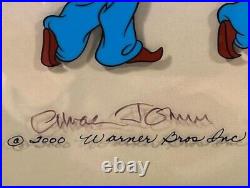 Warner Bros. Ravishing Ronald with Bugs Bunny LTD ED Pan Cel SIGNED, NEW