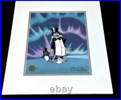 Warner Bros Signed Cel Chuck Jones Frigid Hare2 Hand Painted Limited Edition