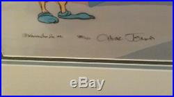 Warner Bros Signed Chuck Jones Animation Cel Daffy Duck & Hassan w COA #482/750