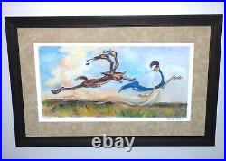 Warner Bros Wile E Coyote Roadrunner The Chase Le Giclee Signed Chuck Jones