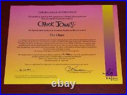 Warner Bros Wile E Coyote Roadrunner The Chase Le Giclee Signed Chuck Jones