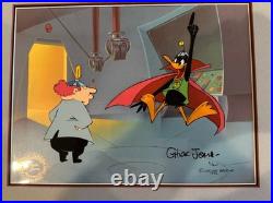 Warner Bros daffy duck Cel Chuck Jones Signed Mad Scientist Dr Hi Rare Cel