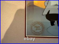 Warner Bros daffy duck Cel Chuck Jones Signed Mad Scientist Dr Hi Rare Cel