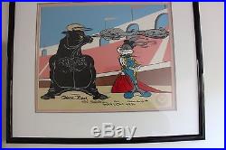 Warner Brothers Bugs Bunny Cel BULLY FOR BUGS II signed TWICE by CHUCK JONES