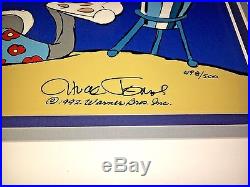 Warner Brothers Bugs Bunny Cel Tropez Bunny Signed Chuck Jones 1992 Rare Edition