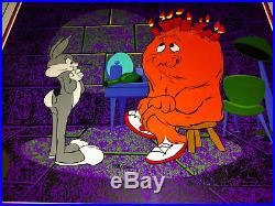Warner Brothers Bugs Bunny Gossamer Cel Dynamite Hare 2x Signed Chuck Jones Cell