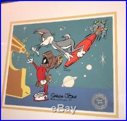 Warner Brothers Bugs Bunny Marvin Cel Bugs & Marvin 2 Signed 2x Chuck Jones Cell