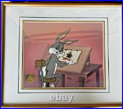 Warner Brothers Cel Bugs Bunny Ain't I A Stinker Rare Signed Chuck Jones Cell
