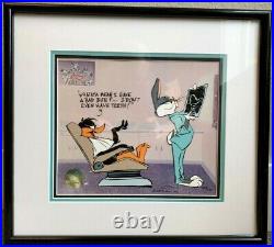 Warner Brothers Cel Bugs Bunny Daffy Duck Bad Bite Signed Chuck Jones Cell