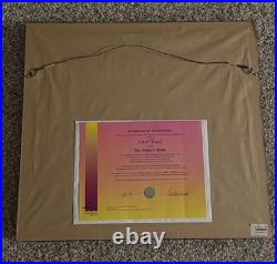 Warner Brothers Cel Chuck Jones Signed COA LE Bugs Bunny Cel