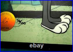 Warner Brothers Cel LE 76/100 Chuck Jones Signed Custom Framed Very Rare