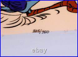Warner Brothers Cel LE Chuck Jones Signed Wile E Coyote RoadRunner Cel