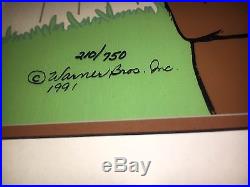 Warner Brothers Cel Marc Antony 2 and Kitty Rare Signed Chuck Jones Cell