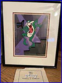 Warner Brothers Cel Michigan J Frog 4 Signed Chuck Jones Animation COA