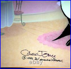 Warner Brothers Cel Pepe Le Pew 50th Birthday Chuck Jones Signed Animation Cell