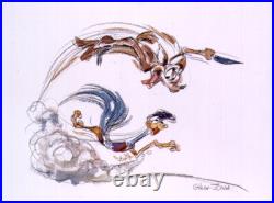 Warner Brothers-Chuck Jones-Limited Editio Paper-Wile/Road Runner-Birds Eye View
