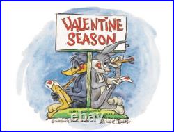 Warner Brothers-Chuck Jones-Limited Edition Paper-Bugs/Daffy-Valentines Season Warner Brothers-Chuck Jones-Limited Edition Paper-Bugs/Daffy-Valentines Season