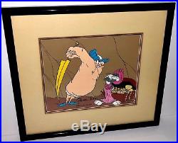 Warner Brothers Chuck Jones Signed Bugs Bunny Hassan Cel Hassan Chop Rare Cell
