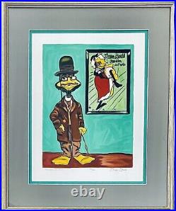 Warner Brothers, Chuck Jones Signed, Framed LE #d /350 Litho, Toulouse le Duck