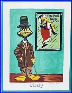 Warner Brothers, Chuck Jones Signed, Framed LE #d /350 Litho, Toulouse le Duck