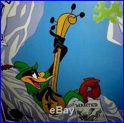 Warner Brothers Daffy Duck Cel Robin Hood Daffy Signed by Chuck Jones Art Cell